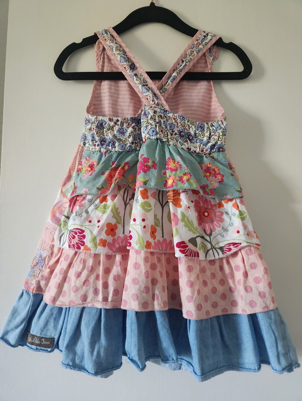 Matilda Jane girls tiered floral beach umbrella dress